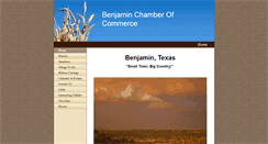 Desktop Screenshot of benjaminchamber.com